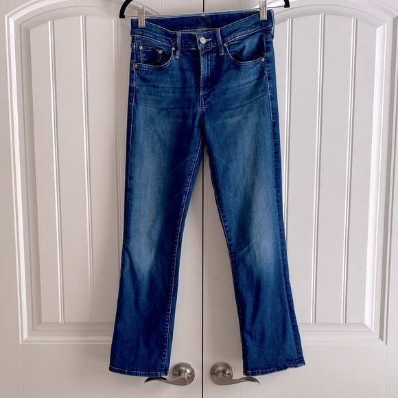 Mother The Outsider Crop Medium Wash Fast Times Women's Jeans Size 26 - Picture 1 of 13